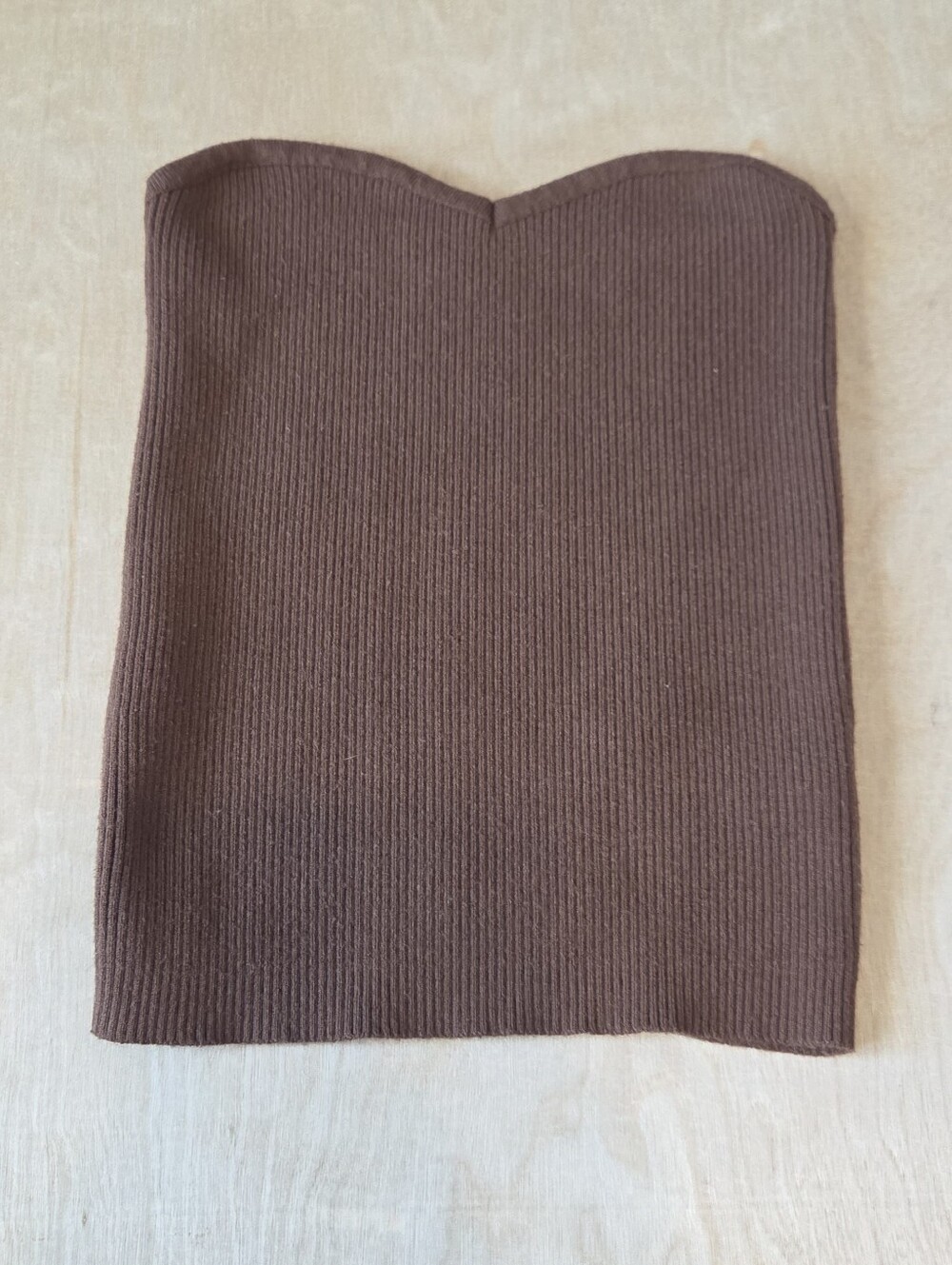 Edikted Knit Tube Top Brown - Picture 2 of 10